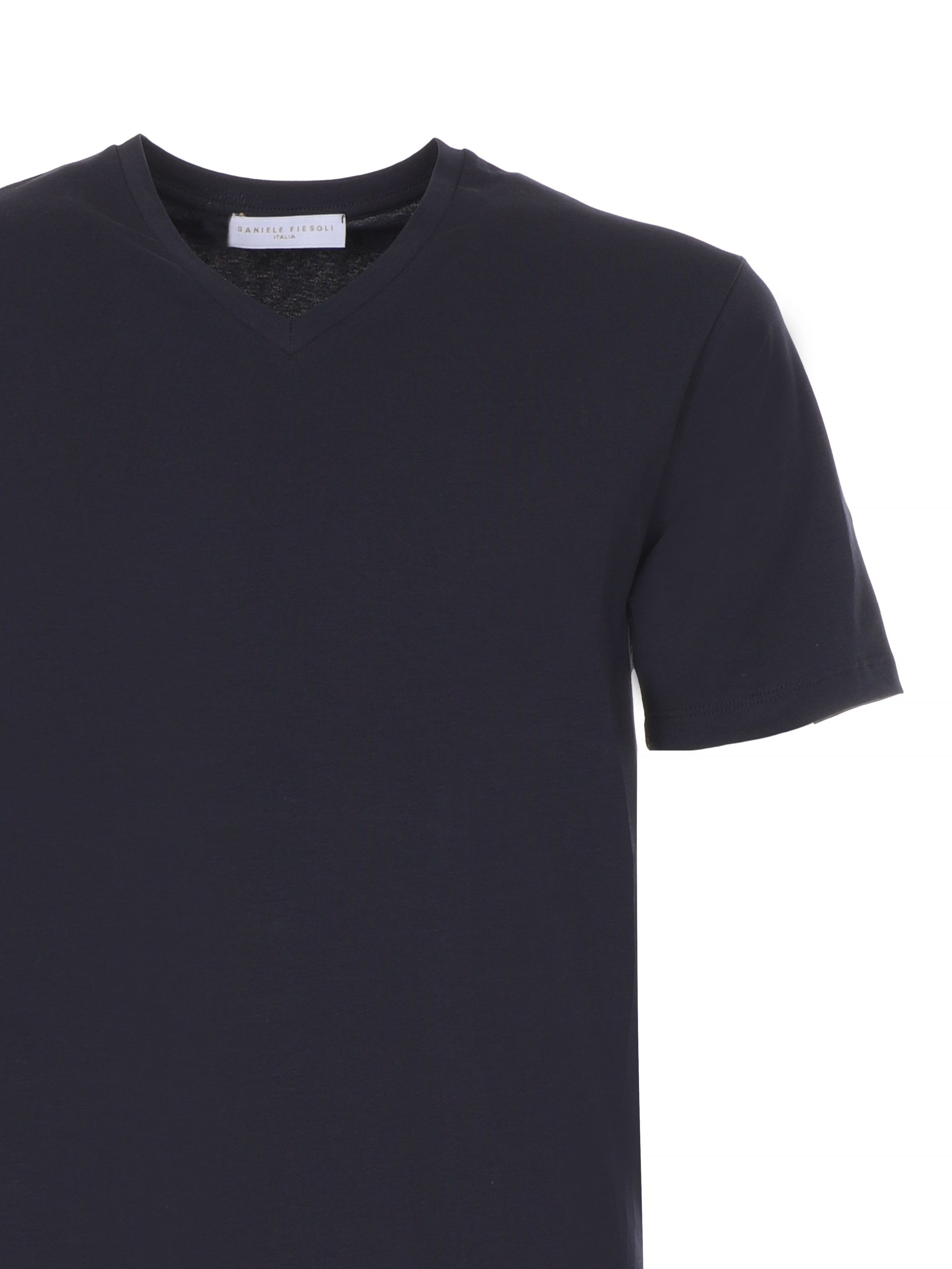 Tシャツ・カットソー DANIELE FIESOLI Men T Shirts DF0700 0013 BLACK T-SHIRT LUPETTO NERO #13 - DANIELE FIESOLI T-shirt DF0700